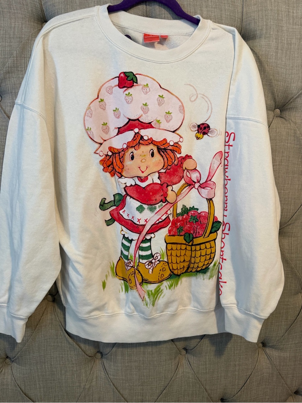 Strawberry Shortcake White Graphic Sweatshirt - Picture 2 of 4